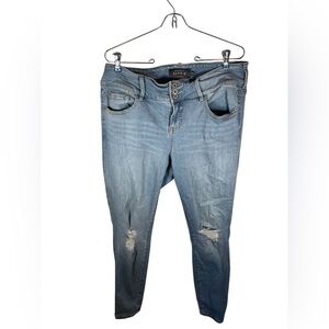 Torrid Premium Light Wash Distressed Jegging Jeans
